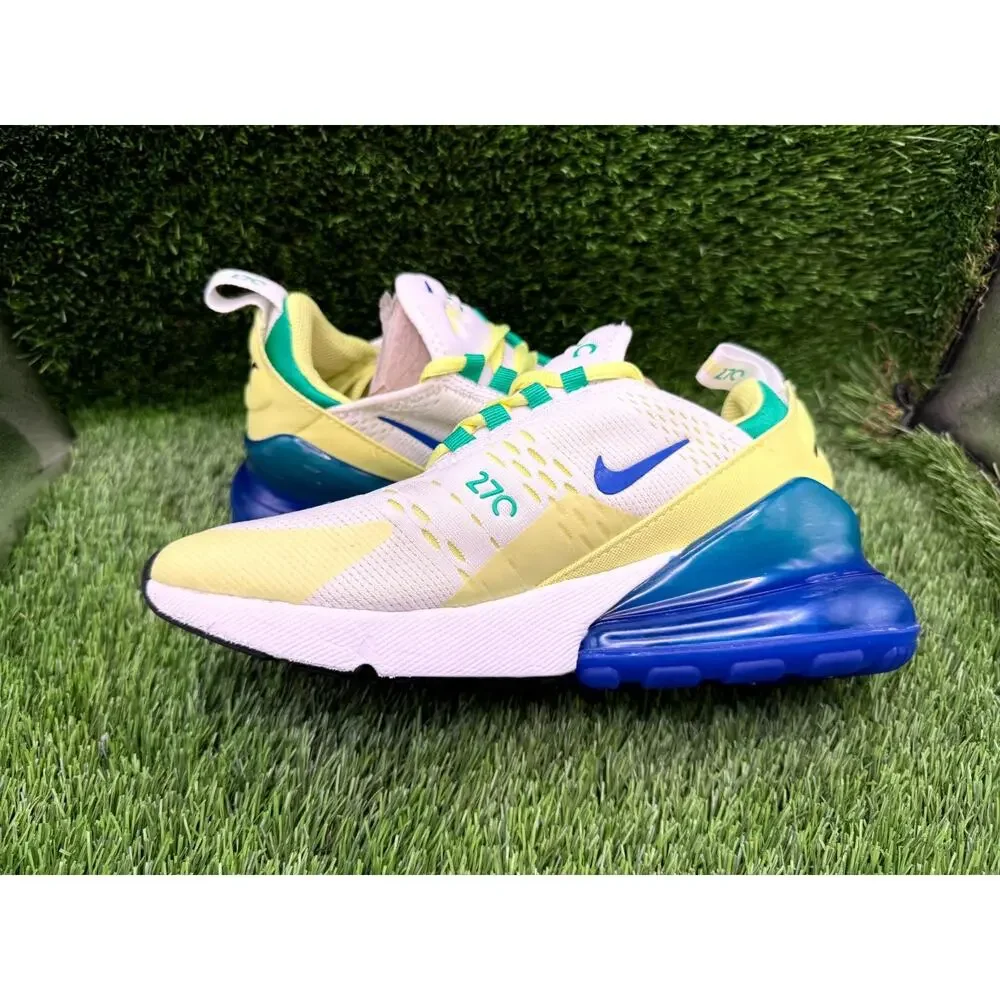 Nike Air Max 270 FN6982-100 Athletic Sneaker Boy 5Y White Synthetic Road Running